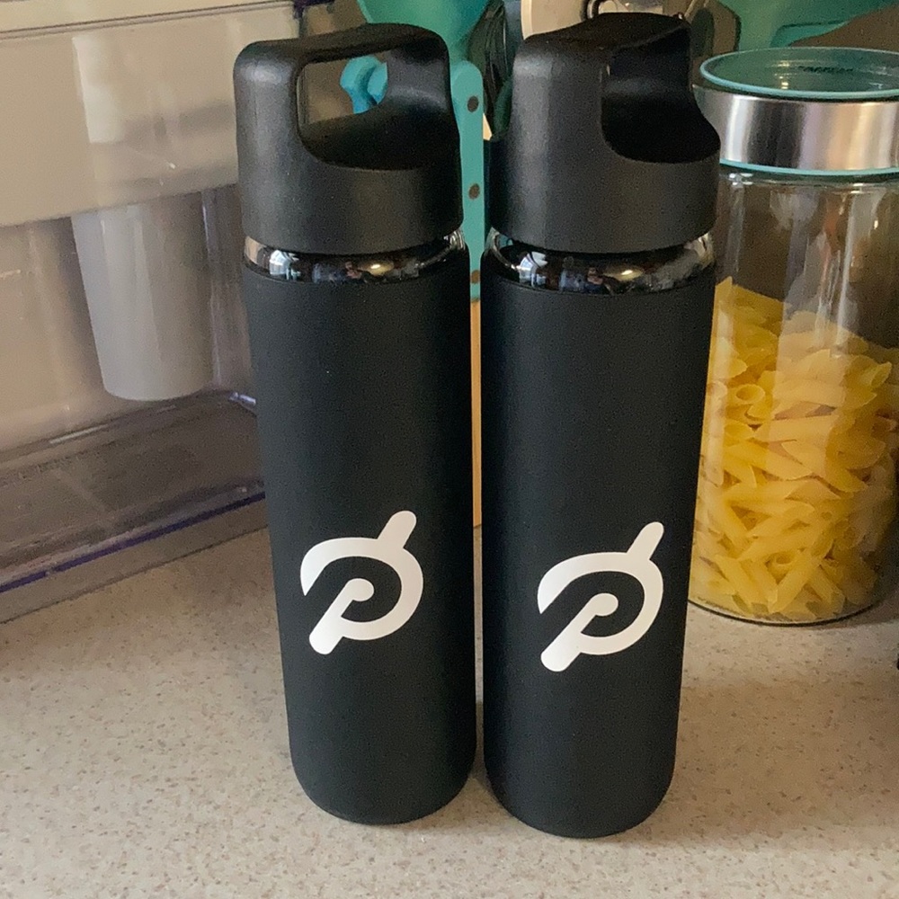Peloton glass water bottle lot of 2